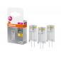 Preview: 3er Pack OSRAM G4-Sockel LED PIN / Stift sehr sparsam 0,9W wie 10W warmweißes Licht