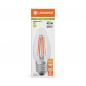 Preview: Ledvance E27 LED Kerzenlampe Classic B40 dimmbar klar 3,4W wie 40W 2700K warmweißes Licht