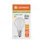 Preview: Ledvance E14 LED Tropfenlampe Classic matt dimmbar 1,8W wie 25W 2700K warmweißes Licht