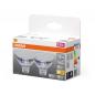 Preview: 2er Pack OSRAM GU5.3 LED MR 16 Strahler 3,3W=35W 120°-Abstrahlwinkel 2700K warmweißes Licht 12V