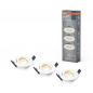 Preview: 3er-Pack OSRAM LED Einbaustrahler-Set SPOT weiß dimmbar 2700k warmweißes Licht - stufenlos dimmbar über Wandschalter, IP20-Schutz für Innenräume