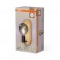 Preview: OSRAM Wandleuchte Decor WOOD in Schwarz-Braun aus Holz & Metall mit E27 Fassung