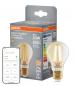 Preview: OSRAM E27 SMART+ Matter Filament Lampe Gold mit warmweißem Licht - kompatibel mit Matter-Systemen