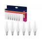 Preview: 6er Pack OSRAM LED B35 E14 Kerze 4.2W 40W 300° 827 2700K 470 lm Warmweiß