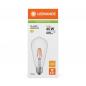 Preview: Ledvance E27 LED Kolbenlampe Filament Classic Edison klar 3,4W wie 40W 2700K warmweißes Licht