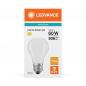 Preview: Ledvance E27 Classic A 60 LED Lampe matt 5,9W wie 60W 2700K warmweiß