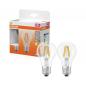 Preview: 2er Pack OSRAM E27  LED Star Classic A 40 Filament 3,4W wie 40W warmweiß