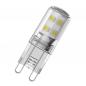 Preview: 2er Pack OSRAM LED PIN G9 Stiftsockel 1,9W wie 20W warmweißes Licht