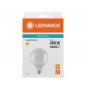 Preview: Sehr helle Ledvance E27 LED Kugellampe Globe 125 Classic matt 24W wie 200W 2700K warmweißes Licht