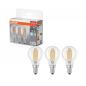 Preview: 3er Pack Osram E14  BASE LED Leuchtmittel Filament 5,9W wie 60W neutralweiß 4000k