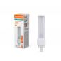 Preview: Ledvance DULUX D10 LED Kompaktlampe 2Pin G24d-1 4000K universalweißes Licht EM & AC für KVG/VVG 5W wie 10W