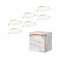 Preview: 6er Set OSRAM Essential Downlight 220mm 18W 3000K Weiß Einbaulampen IP20 - Einbaudurchmesser 200 mm, Einbautiefe 30 mm