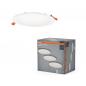 Preview: 3er Set LED Spot and Downlight Recess Slim 225mm 22W 4000K Weiß Einbauleuchten IP20 - Einbaudurchmesser 200mm, Einbautiefe 35mm