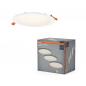 Preview: 3er Set LED Spot and Downlight Recess Slim 225mm 22W 830 White Einbauleuchte - Einbaudurchmesser 200mm, Einbautiefe 35mm