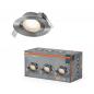 Preview: 3er Set OSRAM Spot Set Recess Adjustable 4,9W 827 120° Satin Nickel LED Einbaustrahler - Einbaudurchmesser 75mm, Einbautiefe 40mm