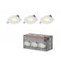 Preview: 3er Set OSRAM Spot Set Recess 4,9W 827 120° Weiß LED Einbaustrahler - Einbaudurchmesser 68mm, Einbautiefe 40mm