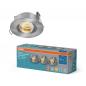 Preview: 3er Set OSRAM LED Spot Recess GU10 IP65 Press 4.5W 827 Satin Nickel Einbaustrahler IP65 - Einbaudurchmesser 68mm, Einbautiefe 115mm