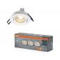 Preview: 3er Set OSRAM GU10 6W LED Spot Set Recess Click Dim Weiß 2700K IP20 Einbaustrahler -  Einbaudurchmesser 68mm, Einbautiefe 100mm