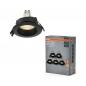 Preview: 5er Set OSRAM GU10 2,6W LED Spot Set Recess Einbaustrahler Schwarz 2700K IP20 -  Einbaudurchmesser 68mm, Einbautiefe 115mm