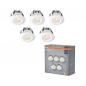 Preview: Osram 5er Set LED Mini Spot 6W 3000K Weiß Einbaulampen IP44 - Einbaudurchmesser 30mm, Einbautiefe 35mm