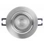 Preview: 3er Set OSRAM GU10 3,7W LED Spot Set Recess Click Dim Satin Nickel 2700K IP20 Einbaustrahler -  Einbaudurchmesser 68mm, Einbautiefe 100mm