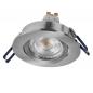 Preview: 3er Set OSRAM GU10 3,7W LED Spot Set Recess Click Dim Satin Nickel 2700K IP20 Einbaustrahler -  Einbaudurchmesser 68mm, Einbautiefe 100mm