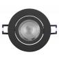 Preview: 3er Set OSRAM GU10 4,5W LED Spot Set Recess Click Schwarz 2700K IP20 Einbaustrahler -  Einbaudurchmesser 68mm, Einbautiefe 100mm