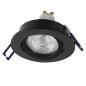 Preview: 3er Set OSRAM GU10 4,5W LED Spot Set Recess Click Schwarz 2700K IP20 Einbaustrahler -  Einbaudurchmesser 68mm, Einbautiefe 100mm