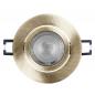 Preview: 3er Set OSRAM GU10 4,5W LED Spot Set Recess Click Grünes Messing 2700K IP20 Einbaustrahler -  Einbaudurchmesser 68mm, Einbautiefe 100mm