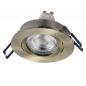 Preview: 3er Set OSRAM GU10 4,5W LED Spot Set Recess Click Grünes Messing 2700K IP20 Einbaustrahler -  Einbaudurchmesser 68mm, Einbautiefe 100mm