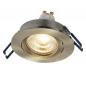 Preview: 3er Set OSRAM GU10 4,5W LED Spot Set Recess Click Grünes Messing 2700K IP20 Einbaustrahler -  Einbaudurchmesser 68mm, Einbautiefe 100mm