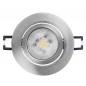 Preview: 3er Set OSRAM GU10 6W LED Spot Set Recess Click Dim Satin Nickel 2700K IP20 Einbaustrahler -  Einbaudurchmesser 68mm, Einbautiefe 100mm