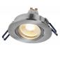 Preview: 3er Set OSRAM GU10 6W LED Spot Set Recess Click Dim Satin Nickel 2700K IP20 Einbaustrahler -  Einbaudurchmesser 68mm, Einbautiefe 100mm
