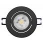 Preview: 3er Set OSRAM GU10 6W LED Spot Set Recess Click Dim Schwarz 2700K IP20 Einbaustrahler -  Einbaudurchmesser 68mm, Einbautiefe 100mm
