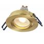 Preview: 3er Set OSRAM GU10 6W LED Spot Set Recess Click Dim Satin Gold 2700K IP20 Einbaustrahler -  Einbaudurchmesser 68mm, Einbautiefe 100mm