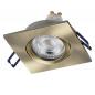 Preview: 3er Set OSRAM GU10 4,5W LED Spot Set Recess Square Click 3er Set Grünes Messing 2700K IP20 Einbaustrahler -  Einbaudurchmesser 68mm, Einbautiefe 100mm