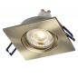 Preview: 3er Set OSRAM GU10 4,5W LED Spot Set Recess Square Click 3er Set Grünes Messing 2700K IP20 Einbaustrahler -  Einbaudurchmesser 68mm, Einbautiefe 100mm