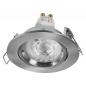 Preview: 3er Set OSRAM GU10 LED Spot Set Recess Twistlock 2,6W Satin Nickel 2700K IP20 Einbaustrahler-  Einbaudurchmesser 75mm, Einbautiefe 100mm