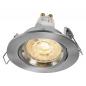 Preview: 3er Set OSRAM GU10 LED Spot Set Recess Twistlock 2,6W Satin Nickel 2700K IP20 Einbaustrahler-  Einbaudurchmesser 75mm, Einbautiefe 100mm