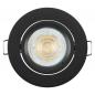 Preview: 3er Set OSRAM GU10 LED Spot Set Recess Twistlock 2,6W Sand Schwarz 2700K IP20 Einbaustrahler - Einbaudurchmesser 75mm, Einbautiefe 100mm