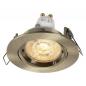 Preview: 3er Set OSRAM GU10 LED Spot Set Recess Twistlock 2,6W 3er Set Grünes Messing 2700K IP20 Einbaustrahler - Einbaudurchmesser 75mm, Einbautiefe 100mm