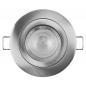 Preview: 3er Set OSRAM GU10 4,5W LED Spot Set Recess Click Einbaustrahler Satin Nickel 2700K IP20 -  Einbaudurchmesser 60mm, Einbautiefe 100mm