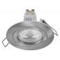 Preview: 3er Set OSRAM GU10 4,5W LED Spot Set Recess Click Einbaustrahler Satin Nickel 2700K IP20 -  Einbaudurchmesser 60mm, Einbautiefe 100mm