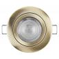 Preview: 3er Set OSRAM GU10 4,5W LED Spot Set Recess Click Set Messing 2700K IP20 -  Einbaudurchmesser 60mm, Einbautiefe 100mm