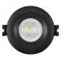 Preview: 5er Set OSRAM GU10 2,6W LED Spot Set Recess Einbaustrahler Schwarz 2700K IP20 -  Einbaudurchmesser 68mm, Einbautiefe 115mm