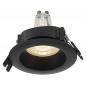 Preview: 5er Set OSRAM GU10 2,6W LED Spot Set Recess Einbaustrahler Schwarz 2700K IP20 -  Einbaudurchmesser 68mm, Einbautiefe 115mm
