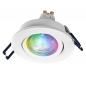 Preview: OSRAM SMART+ MATTER LED Spot Recess GU10 Adjustable 4,7W RGBW Sandweiß IP20 Einbaustrahler - Einbaudurchmesser 68mm, Einbautiefe 100mm