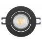Preview: OSRAM SMART+ MATTER LED Spot Recess GU10 Adjustable 4,7W RGBW Sand Schwarz IP20 Einbaustrahler - Einbaudurchmesser 68mm, Einbautiefe 100mm