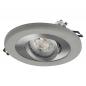 Preview: OSRAM Concrete Spot GU10 Bright 4,5W Satin Nickel Einbaustrahler IP20 - Einbaudurchmesser 68mm, Einbautiefe 115mm