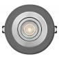 Preview: OSRAM Concrete Spot GU10 Dark 4,5W Satin Nickel Einbaustrahler IP20 - Einbaudurchmesser 68mm, Einbautiefe 115mm